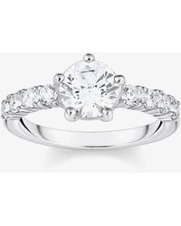 Thomas Sabo - Solitaire Cubic Zirconia Ring Tr2440-051-14-56 - Lyst