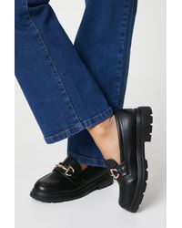 Oasis - Bethany Chunky Snaffle Detail Loafers - Lyst