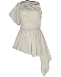 McQueen - Preloved Asymmetric Draped Top - Lyst