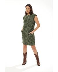 Liquorish - Padded Shoulder Dress - Lyst