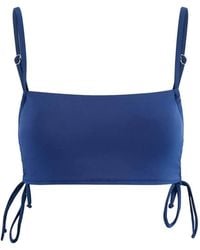 WOVCOR - Square Neck Ruched Side Detail Bikini Top - Lyst