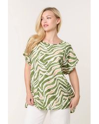 Blue Vanilla - Short Sleeve Round Neck Top - Lyst