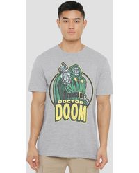 Marvel - Retro Doctor Doom Points T-Shirt, Athletic Heather - Lyst