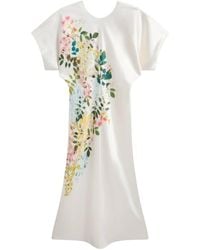 Ted Baker - Myzan Short Sleeve Round Neck Regular Fit Midi Dress - Lyst