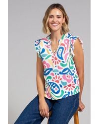 Kite - Bramblecombe Slub Jersey Top Paisley Power - Lyst