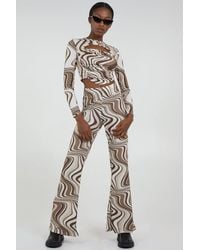 Pink Vanilla - Swirl Print Cut Out Top - Lyst