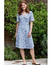 Kite - Highcliffe Jersey Wrap Dress Full Bloom - Lyst