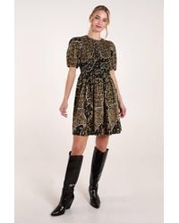 Blue Vanilla - Shirred Front Mini Dress - Lyst