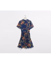 oasis floral pleated dress