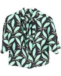 Diane von Furstenberg - Preloved Leaf Print Top - Lyst