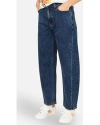 Yumi' - Denim Barrel Relaxed Fit Jeans - Lyst