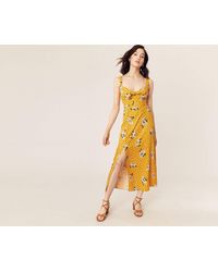 oasis megan chiffon midi dress