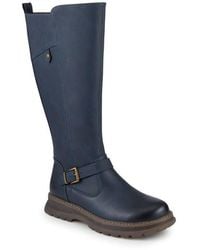 Pavers - Casual Wedge Heel Long Boots - Lyst
