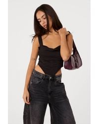 Pink Vanilla - Corset Cowl Top - Lyst