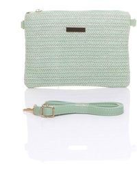 AJVANI - Detachable Crossbody Strap Summer Woven Boho Clutch Bag - Lyst