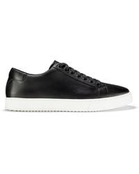 Clarks - Lockton Lace Leather Trainers - Lyst