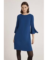 Finery London - Izzy Rich Crepe Long Sleeve Short Dress - Lyst