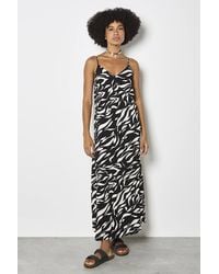 Apricot - Animal Print Trapeze Cami Maxi Dress - Lyst