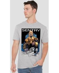 Marvel - Comics Sentry Void Grin T-Shirt, Athletic Heather - Lyst