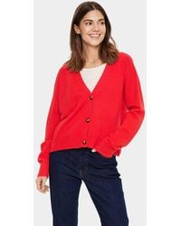 Saint Tropez - Invasz Buttons V-Neck Loose Fit Cardigan - Lyst