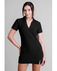 Enorsia - Textured Longline Polo - Lyst
