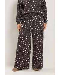 Yours - Polka Dot Wide Leg Joggers - Lyst