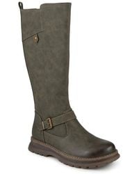 Pavers - Casual Wedge Heel Long Boots - Lyst