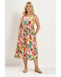 Yours - Fruit Print Smock Dress - Lyst