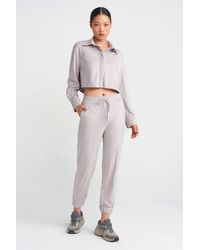 Dilvin - Faux Suede Jogger Pants - Lyst