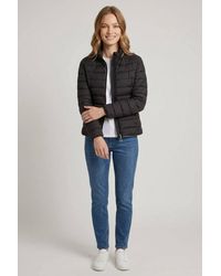 Izabel London - High Neck Zip-Up Padded Puffer Jacket - Lyst