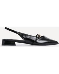 Linzi - Align Faux Leather Ballet Flats - Lyst