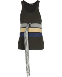 Celine - Preloved Knitted Belted Tank Top - Lyst