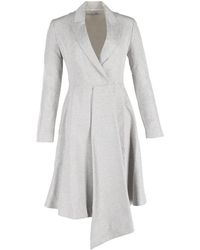 Dior - Preloved Asymmetric Midi Dress Coat - Lyst