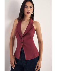 Nasty Gal - Tailored Button Detail Collared Waistcoat - Lyst