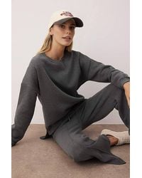WOVCOR - 2-Piece Oversized Knit Top & Wide Leg Pants Set - Lyst