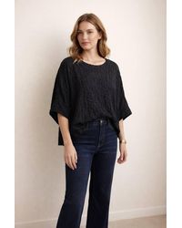 Blue Vanilla - Short Sleeve V-Neck Blouse - Lyst