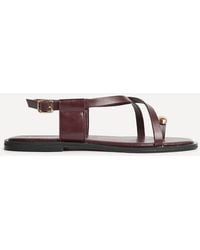 Linzi - Mist Toe Ring Flat Sandals - Lyst