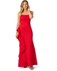 Adrianna Papell - Scuba Ruffle Mermaid Gown - Lyst