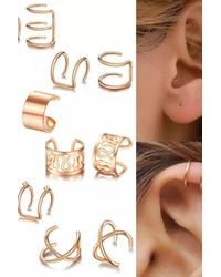 The Colourful Aura - 12 Piece Wire No Piercing Cartilage Helix Ear Cuff - Lyst