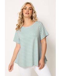 Yours - Stripe Swing T-Shirt - Lyst