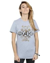Marvel - Avengers Infinity War Icons Cotton Boyfriend T-Shirt - Lyst