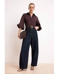 WOVCOR - Collared Long Sleeve Relaxed Fit Shirt - Lyst