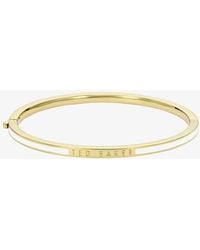 Ted Baker - Roley Tone Plated Enamel Bangle Tbj4163-02-08 - Lyst