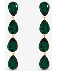Jon Richard - Plated Linear Pear Drop Earrings - Lyst