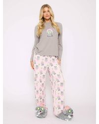 Loungeable - Pamper Paws Long Sleeved Top & Trouser Set - Lyst