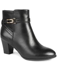 Pavers - Smart Block Heel Ankle Boots W/ Buckle Detail - Lyst