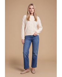 Dorothy Perkins - Cable Knit Diamante Jumper - Lyst