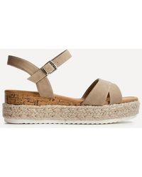 Linzi - Sarelli Wide Fit Flatform Sandals - Lyst