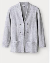 Enorsia - Fitted Tailored Jersey Blazer - Lyst