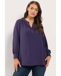Yours - Half Placket Blouse - Lyst